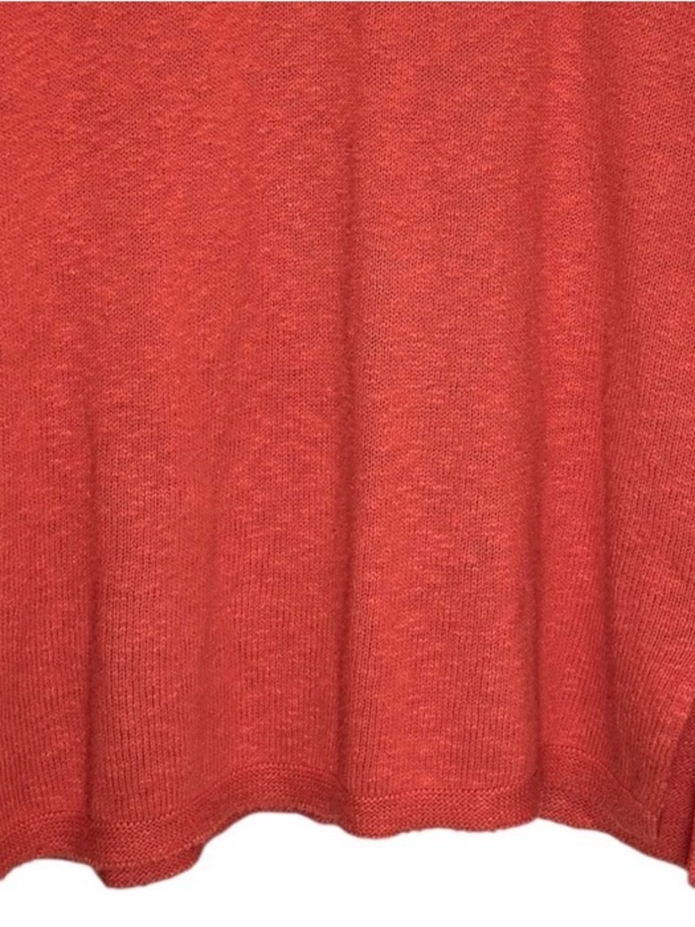 VTG Avalin Orange Cotton Nubby Knit Relaxed Fit Pullover Sweater - One SIze - Picture 7 of 7